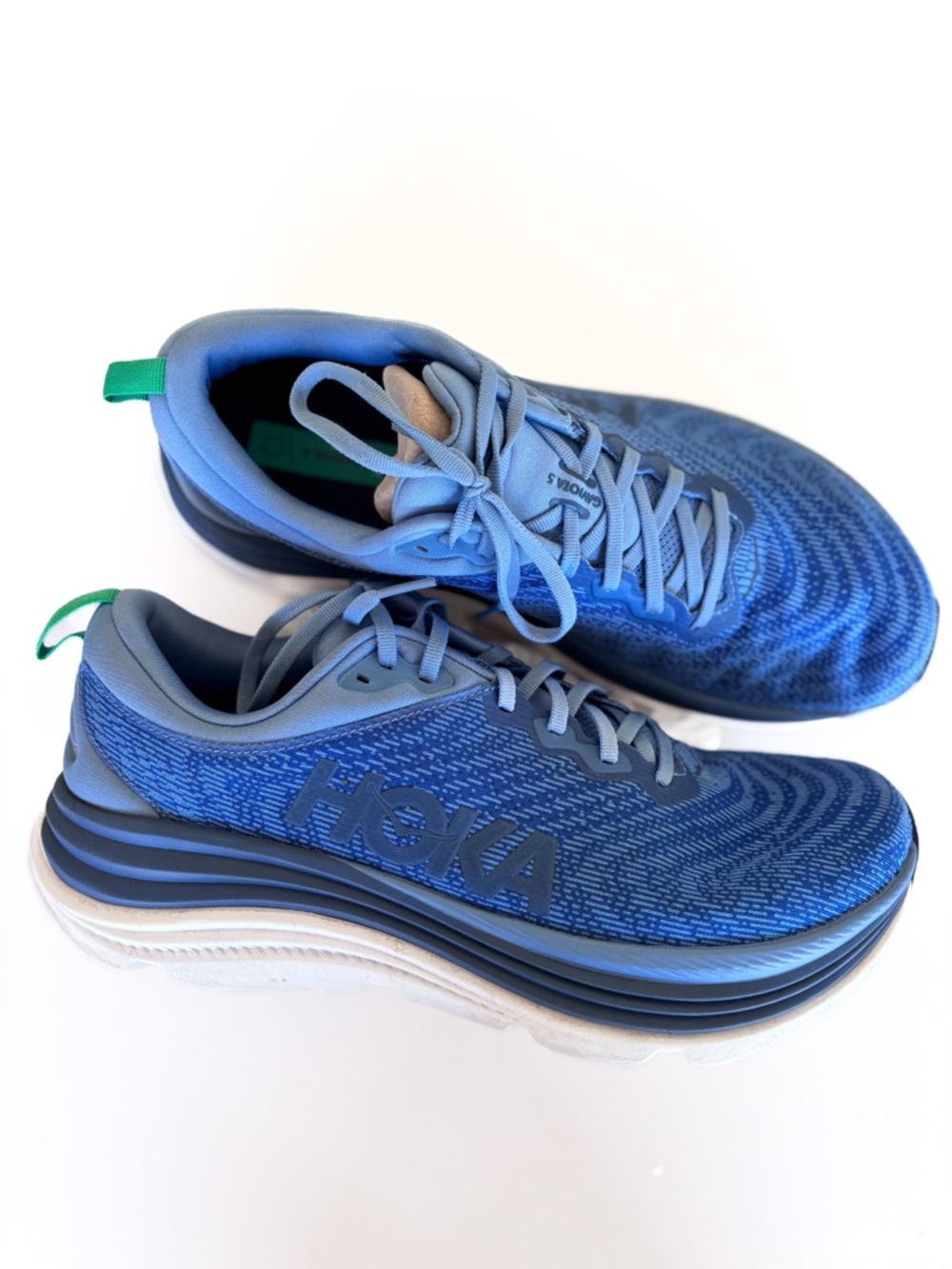 Hoka Men’s Gaviota 5 Blue Stability Running and Walking Shoes - Picture 2 of 9